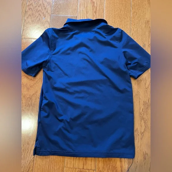 Vineyard Vines Navy Performance Polo with Whale Logo - Picture 4 of 4